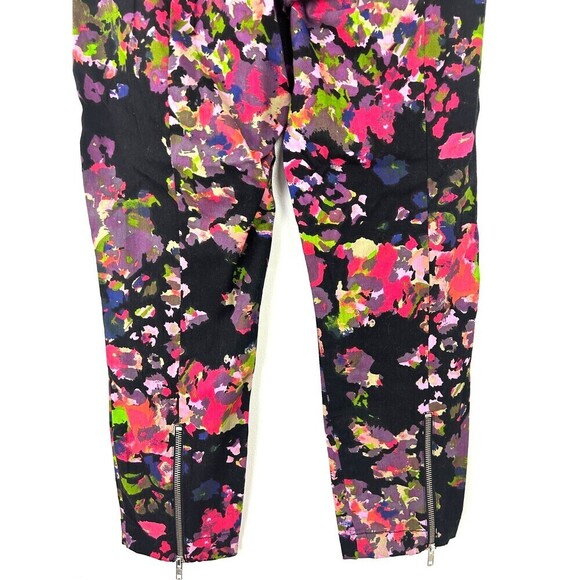 W118 by Walter Baker Womens Size S Floral Dustin Cropped Moto Jeans Pants 1117H - Picture 7 of 11